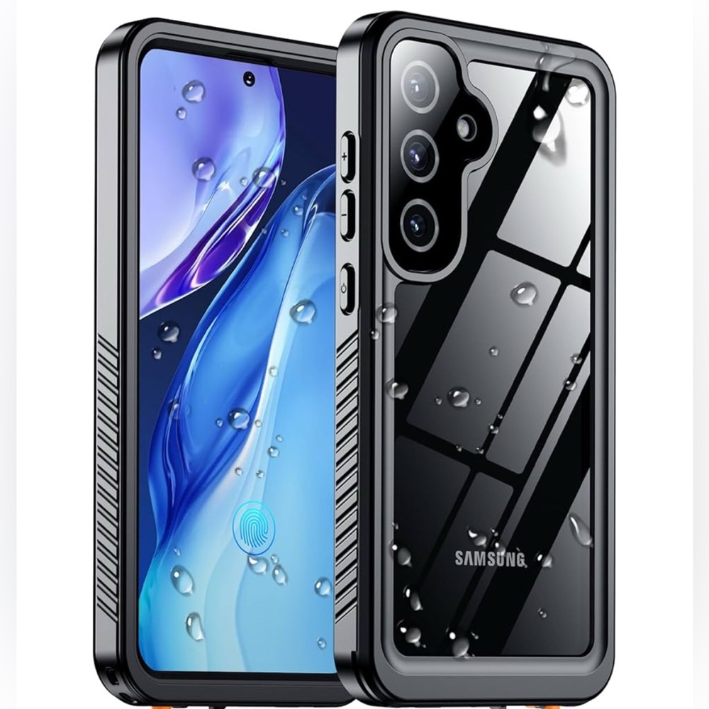 Samsung Black Waterproof Phone Case S25 Plus